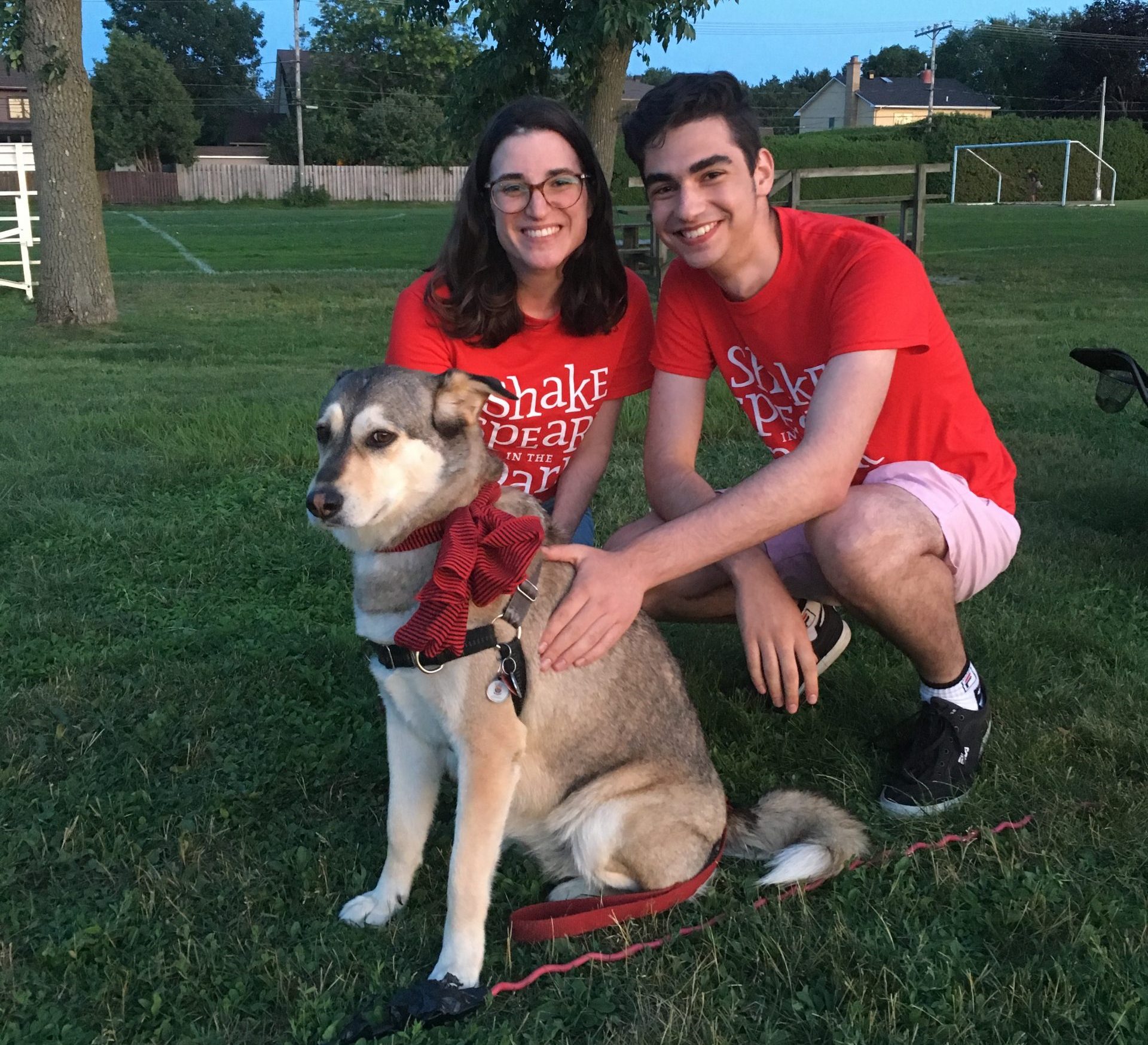 Jake and Tamara with Miley the dog