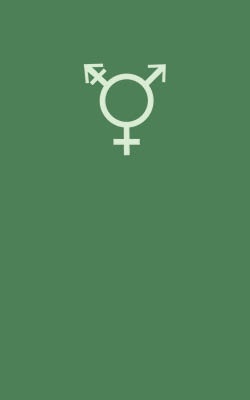 Gender icon on green background