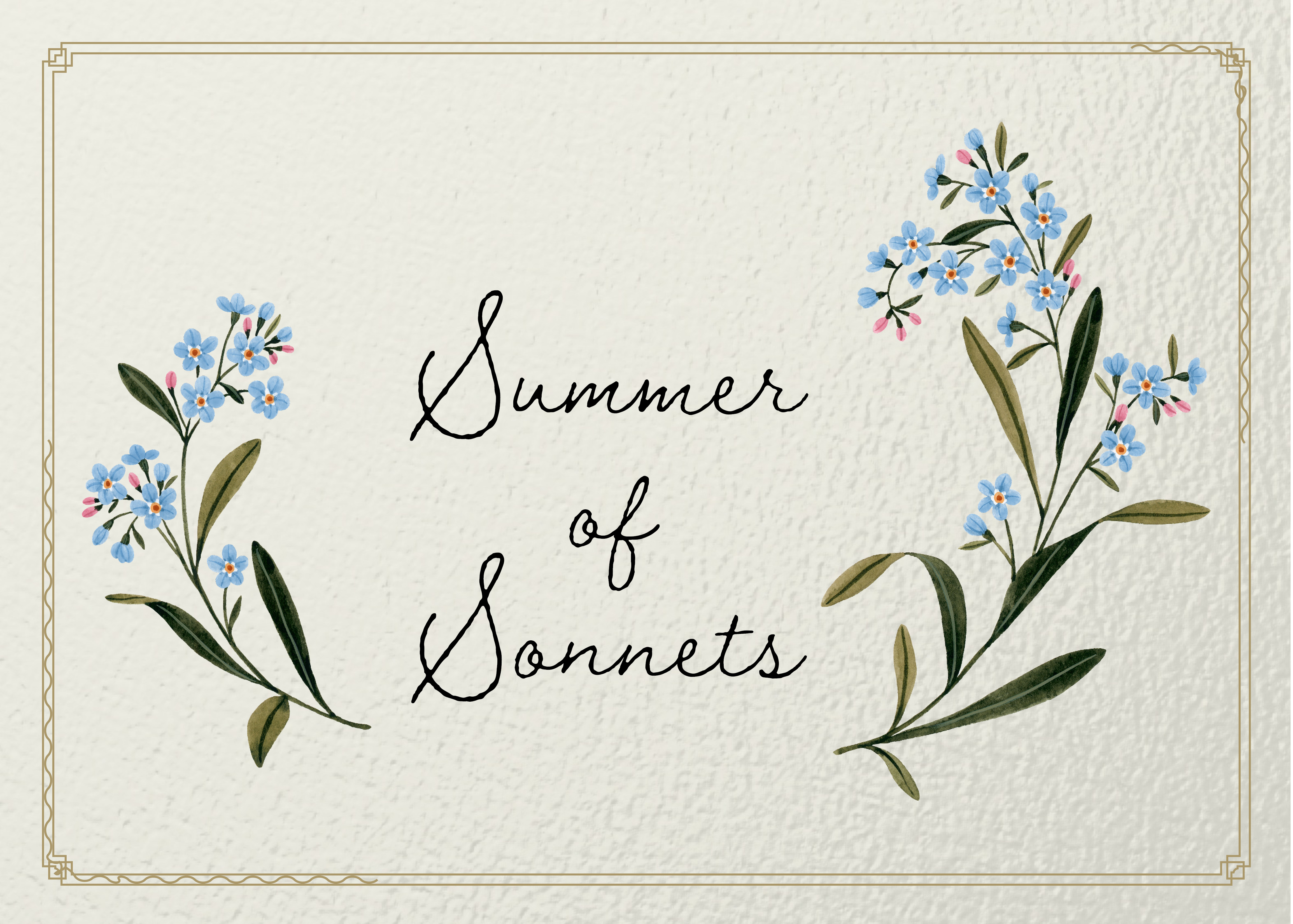 Summer of Sonnets Poster 2021